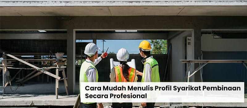 Cara Mudah Menulis Profil Syarikat Pembinaan Secara Profesional