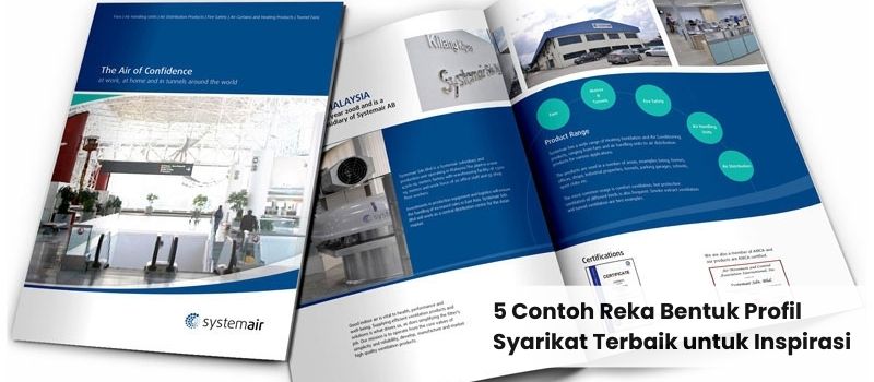 Reka bentuk profil syarikat - moden