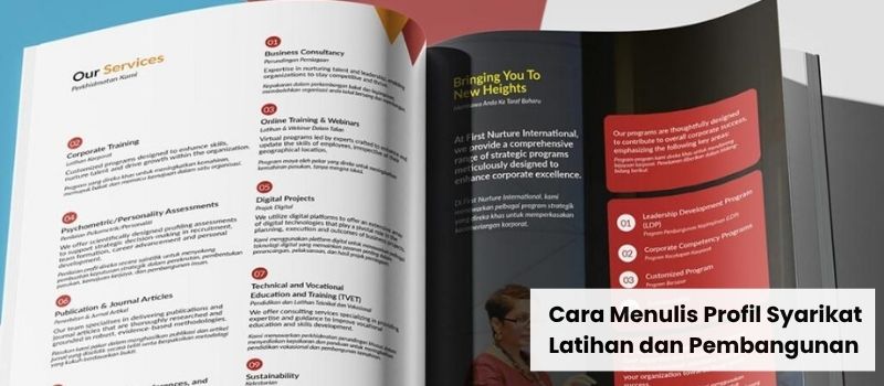 Cara Menulis Profil Syarikat Latihan dan Pembangunan - Perkhidmatan yang Ditawarkan