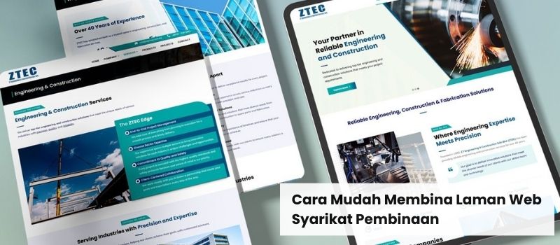 Cara Mudah Membina Laman Web Syarikat Pembinaan