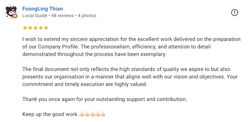 Customer Testimonial 1