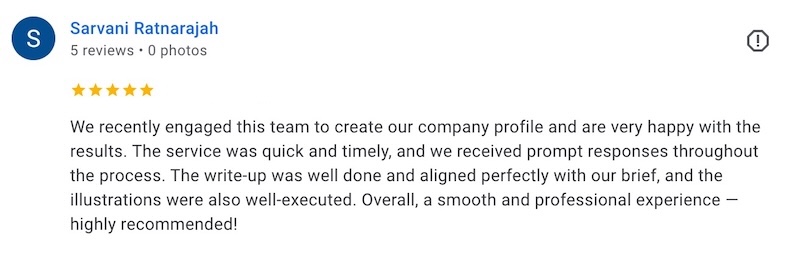 Customer Testimonial 1