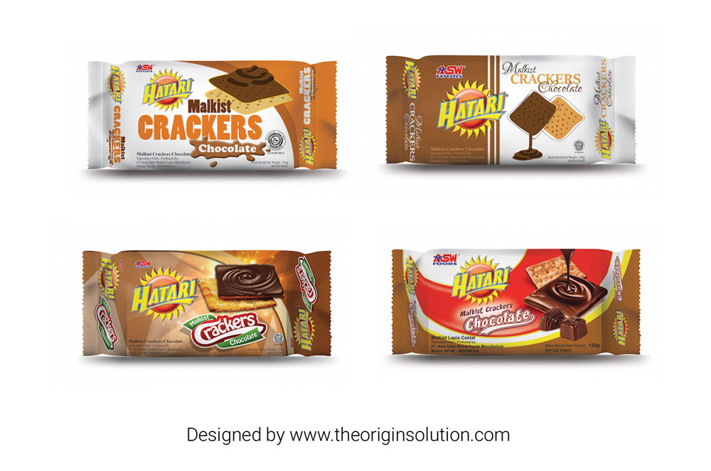Hatari Malkist Chocolate Crackers Packaging Design
