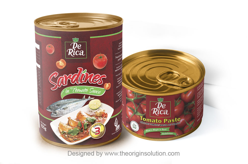 Tomato Paste and Sardines Packaging Design