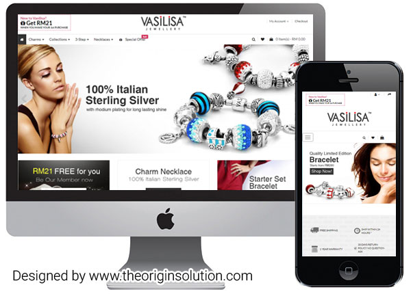 E-Commerce website design jewellery shop