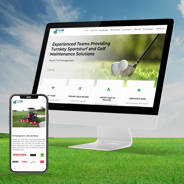 Website for Professional Turf Management and Maintenance Services